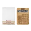 Desktop creative office financial accounting dedicated calculator uv Creative simulation Bamboo 12-digit large screen calculator details Picture